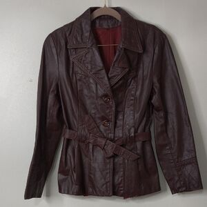 Women's Brown Leather Jacket